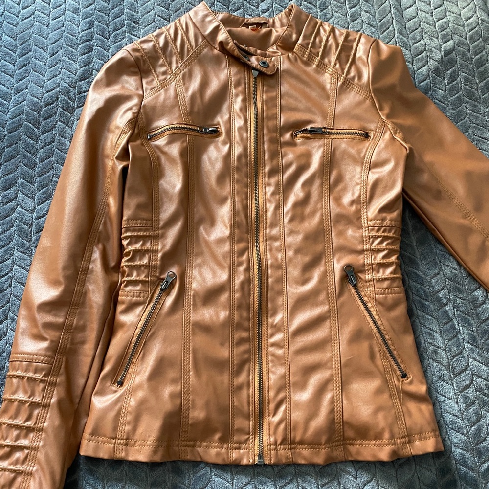 Faux leather jacket